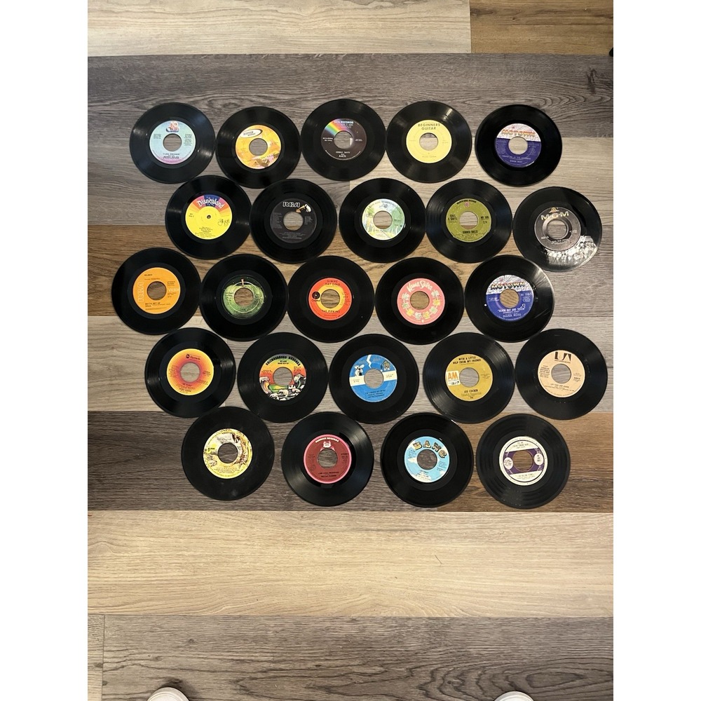 Lot of 66 Vintage 45 RPM Records 7" Vinyl JOHN LENNON Beatles Rock Pop Country